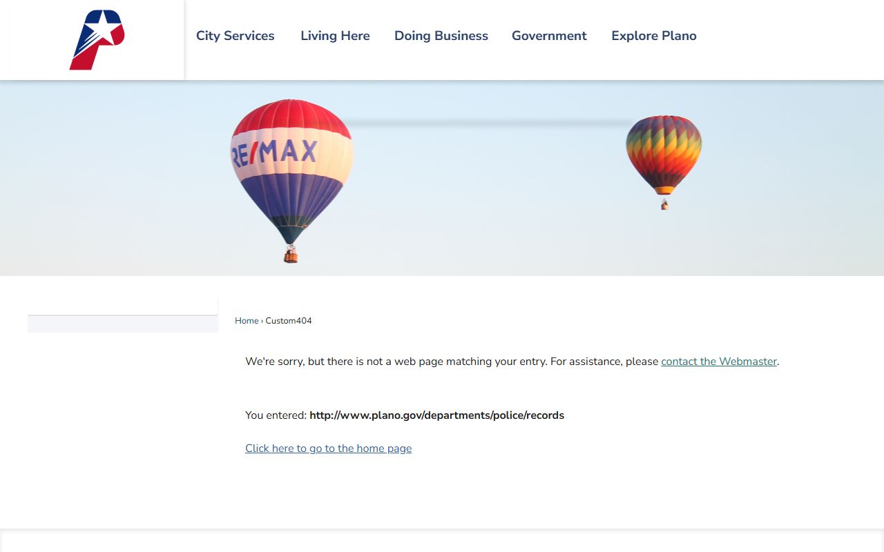 Plano Police Department records page for recent bookings and arrest information