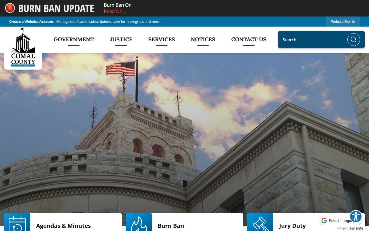 Comal County District Clerk office page for recent bookings court records