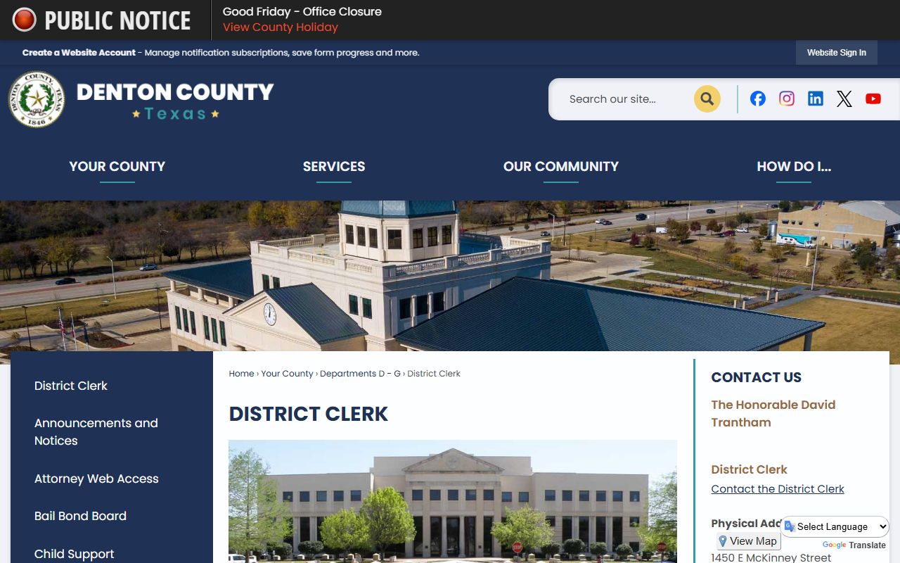 Denton County District Clerk recent bookings court records search